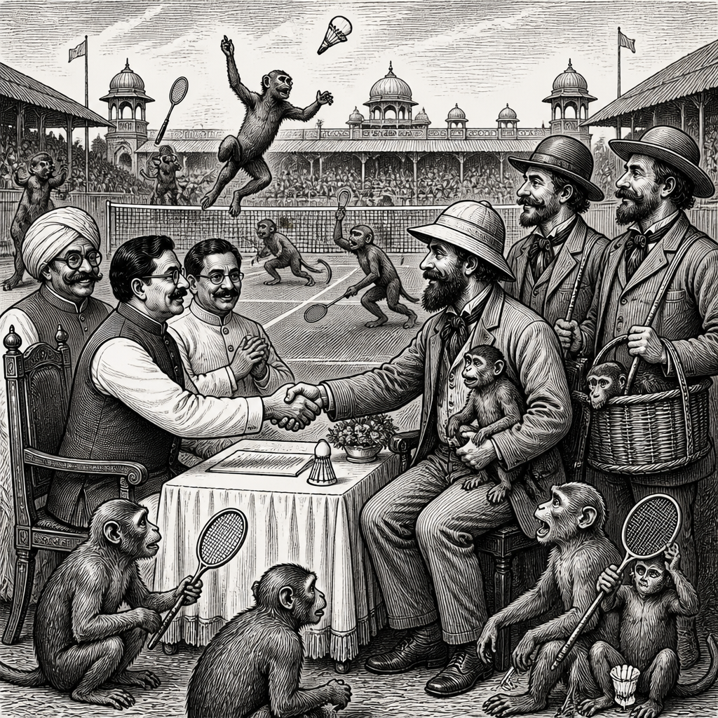 Indian Badminton Organizers Hire Monkey Whisperers