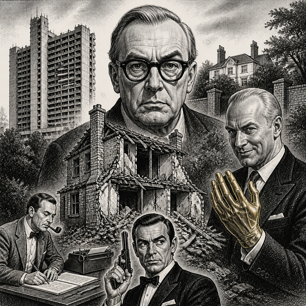 Architect's Demolished Cottage Inspires Bond Villain's Golden Touch