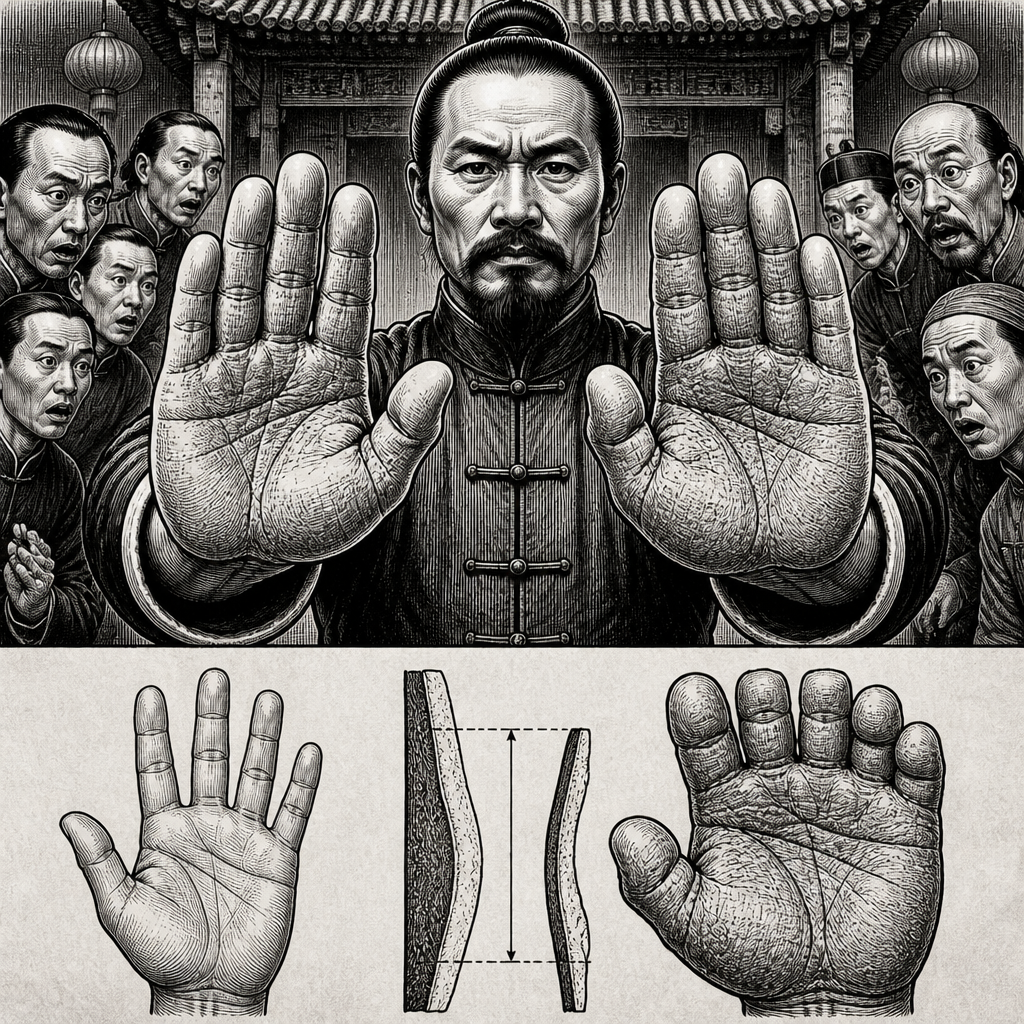 20 Years of Iron Sand Palm Kung Fu Gives Man 3-Inch-Thick Hands