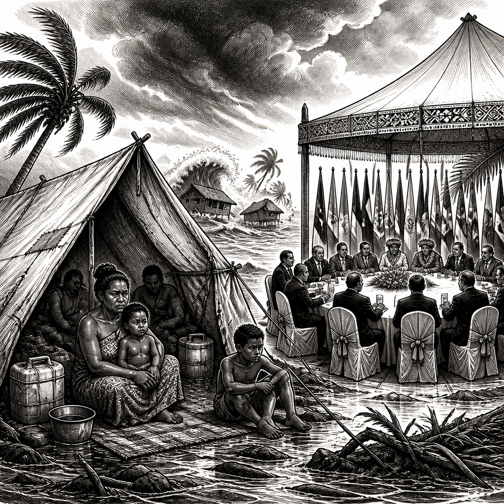 Fijian climate victims live in tents for 5 years while hosting pre-UN Climate Summit