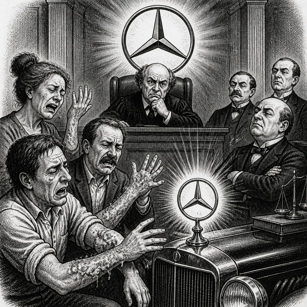 Mercedes drivers claim logo burns them, sue company