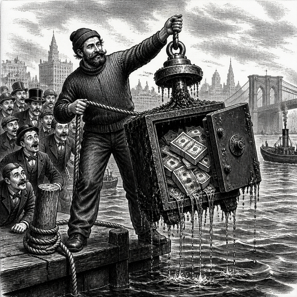 Magnet Fisher Hooks Safe of Soaked Hundreds in NYC