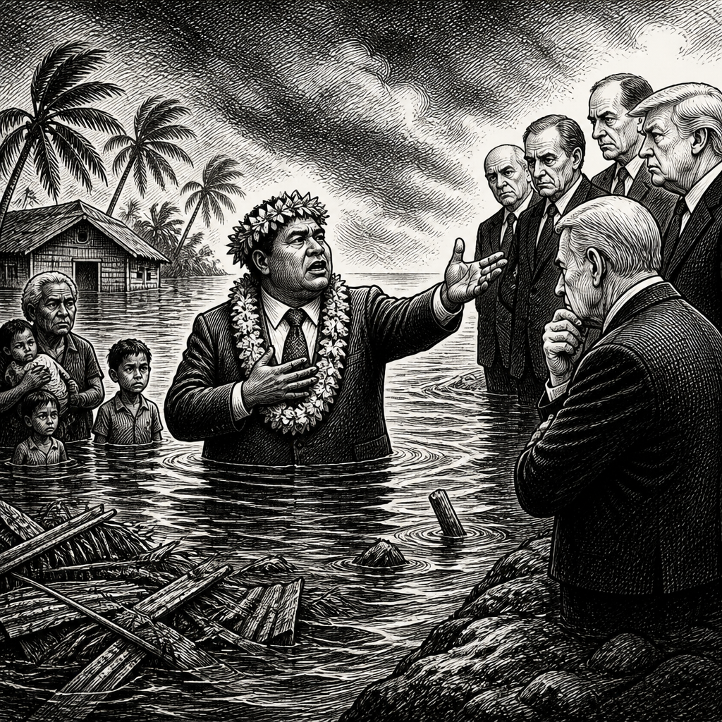 Tuvalu PM: We're Drowning, You Pay For It