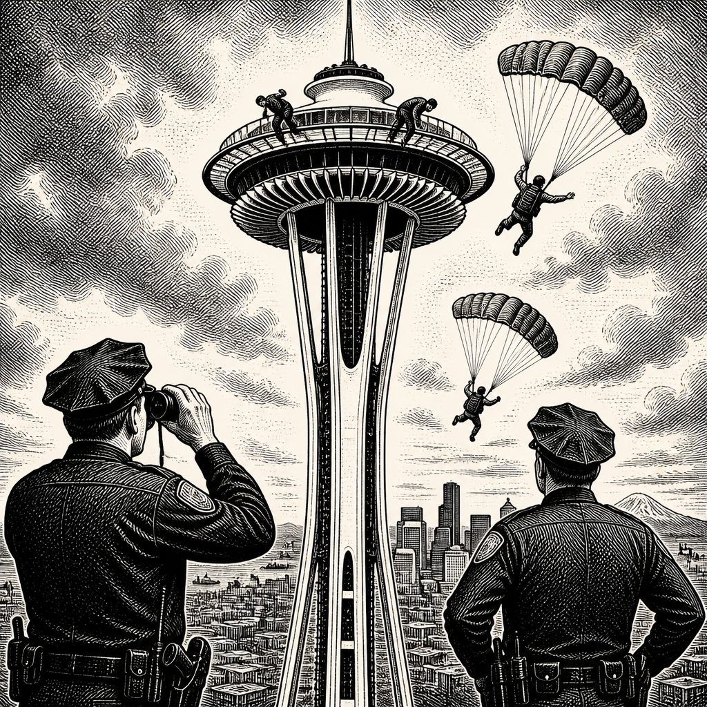 Space Needle BASE Jumpers Sought by Seattle Police