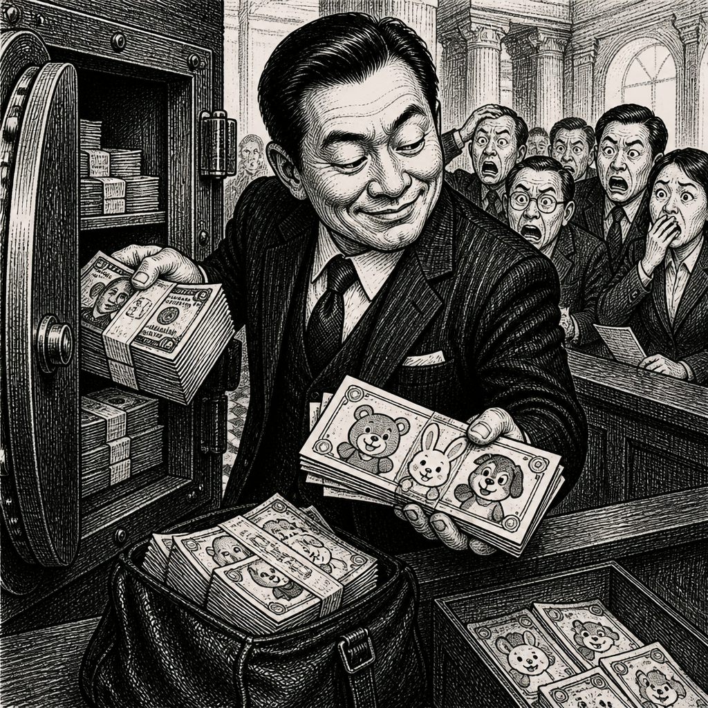 Bank Manager Swipes $45K, Replaces Cash with Cartoon Play Money