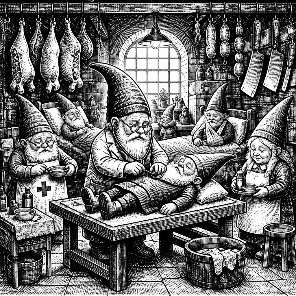 Gnome-care: Butcher's Shop Converts to Gnome Hospital