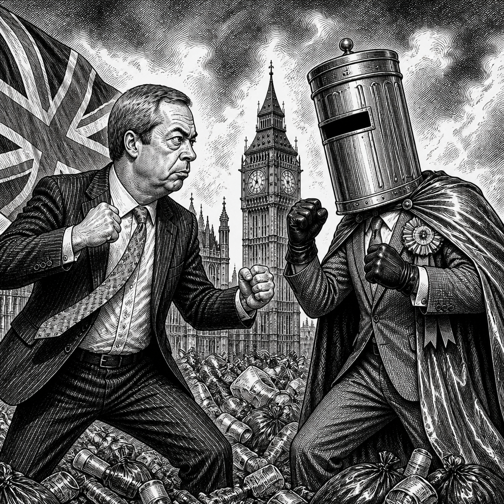 Farage vs. Binface: A Battle for the Ages (and the Rubbish)