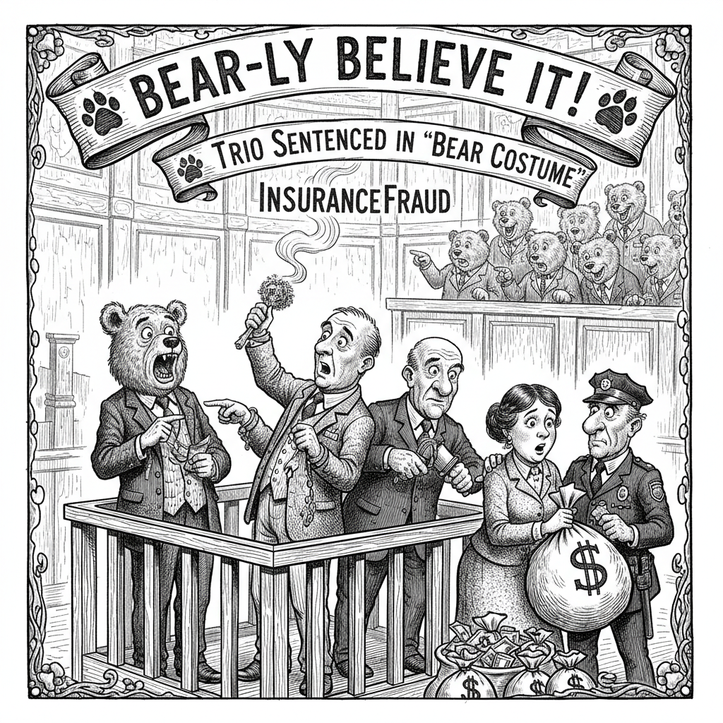 Bear-ly Believe It: Trio Sentenced in 'Bear Costume' Insurance Fraud