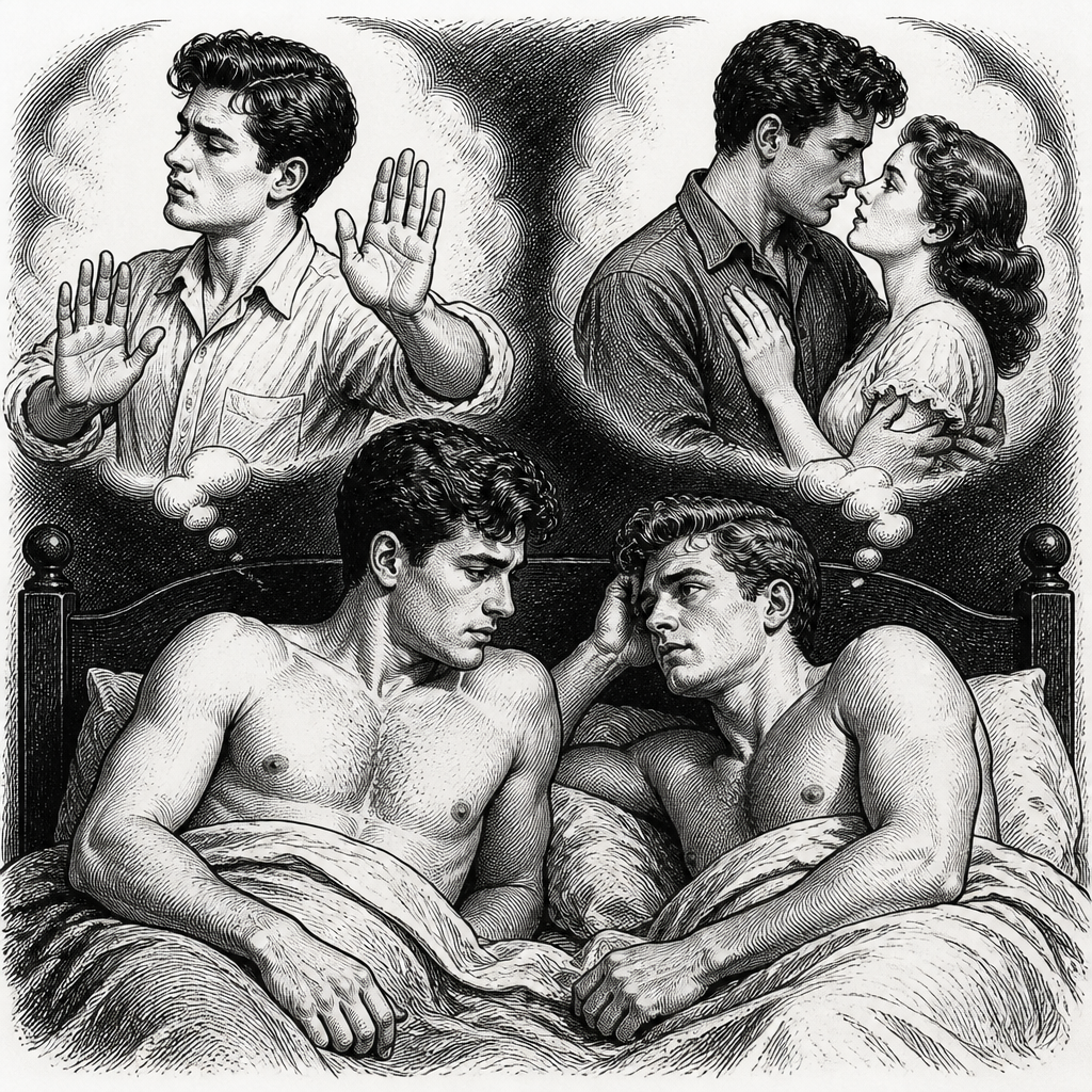 Straight Guys Having Secret Sex: 'Neither of us are gay!' (He has a girlfriend)