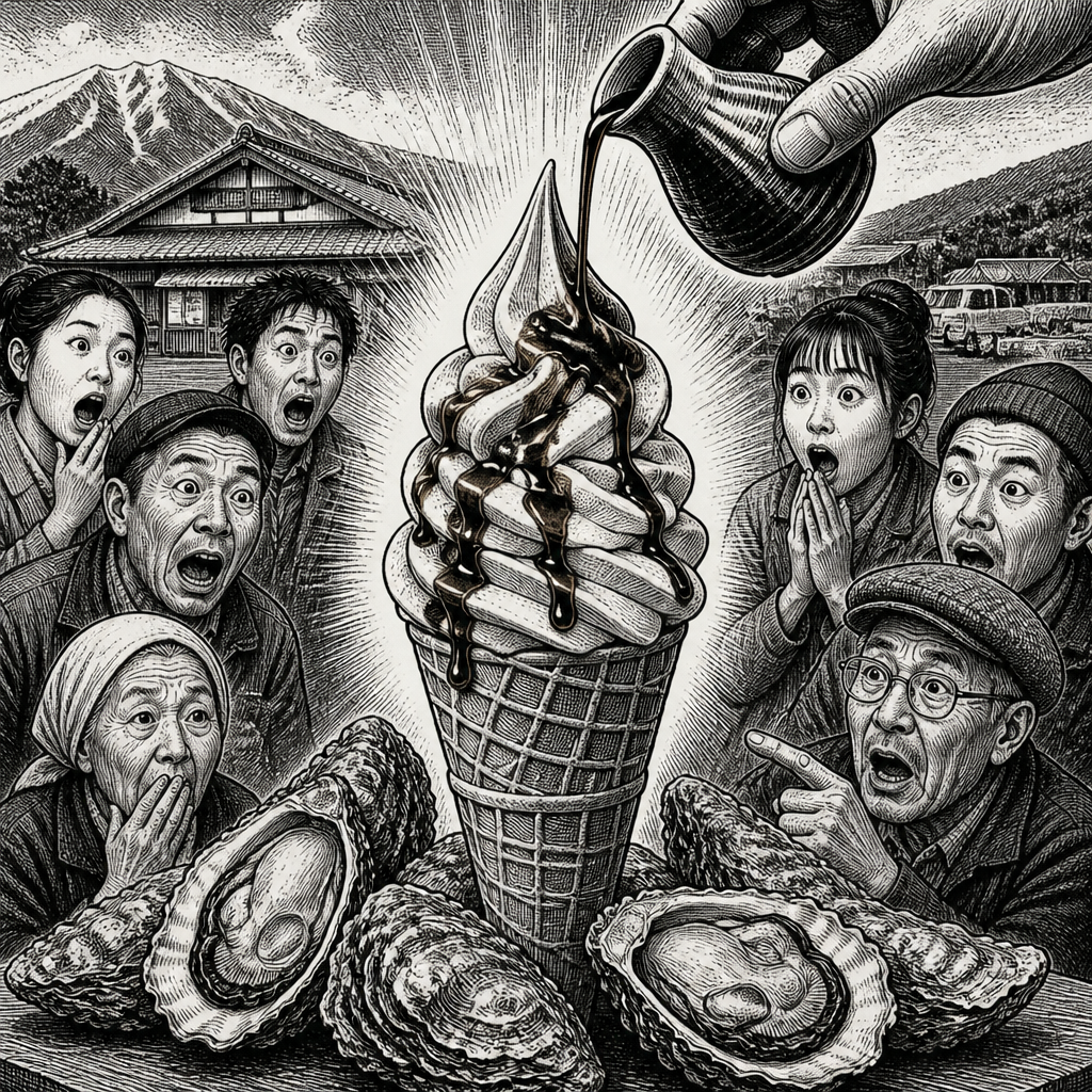 Oyster-Flavored Soft Serve with Soy Sauce: Japan's Latest Culinary Anomaly