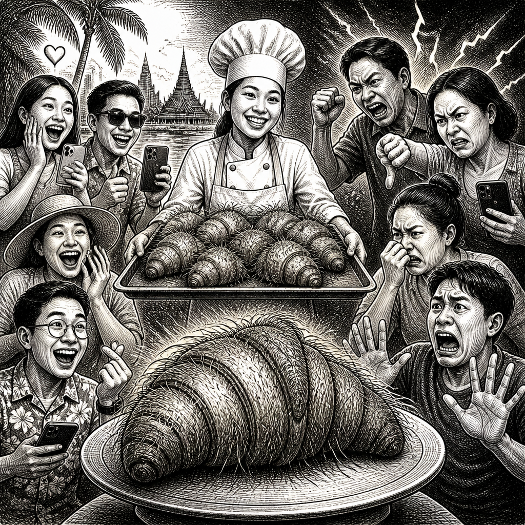 Thai Bakery Unveils 'Hairy Croissants', Divides Netizens