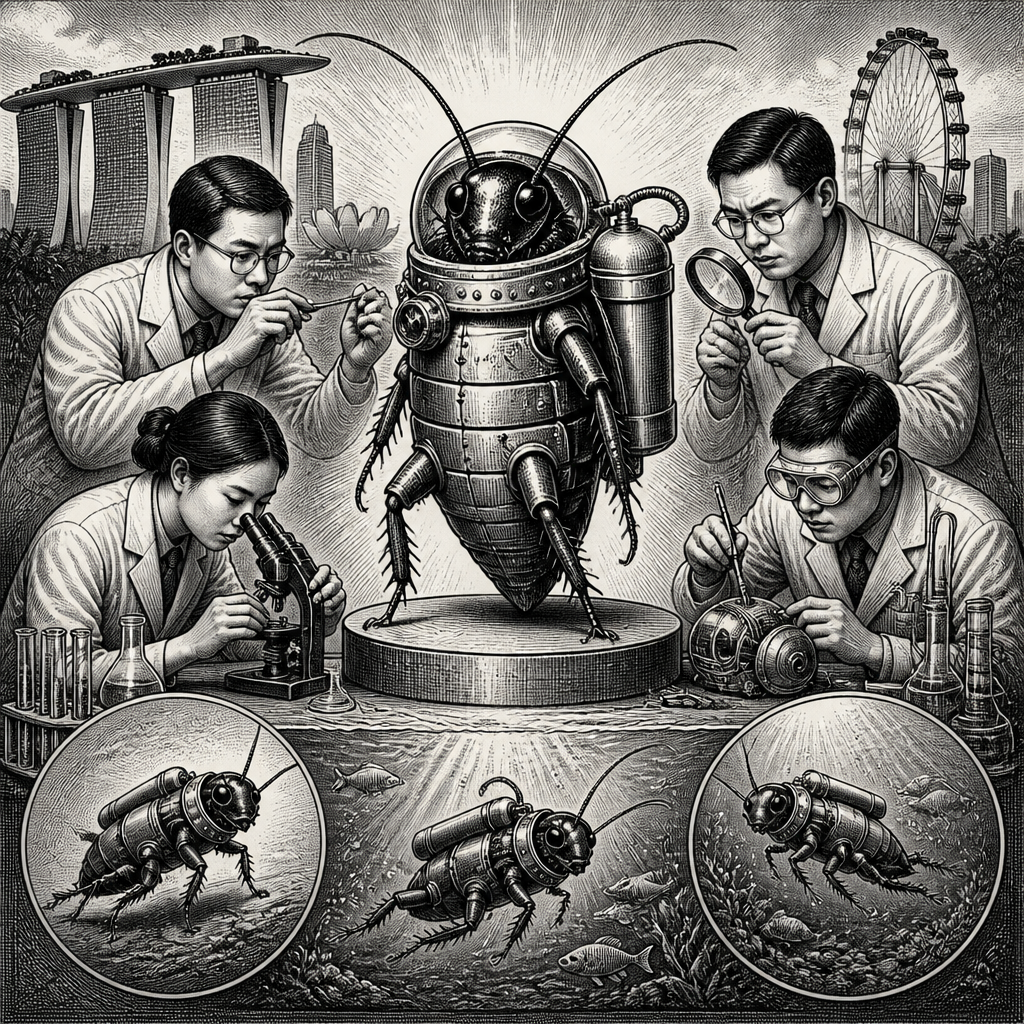 Scientists Develop Cockroach Diving Suits for the Benefit of Mankind