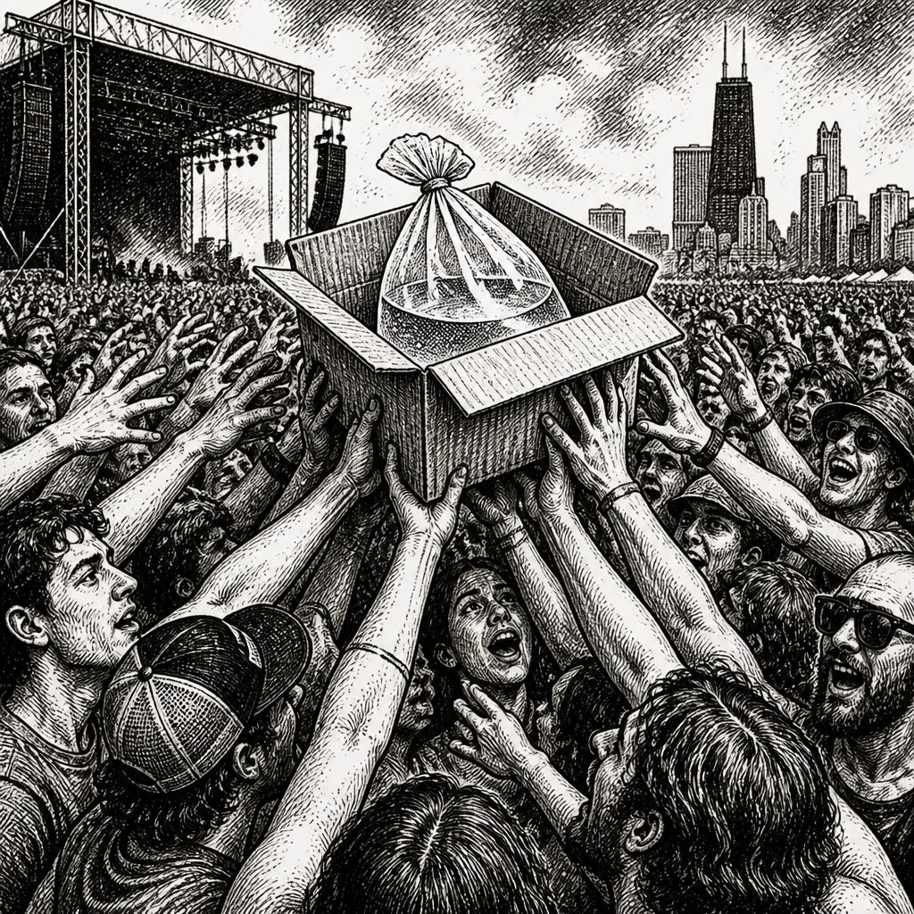 Lolla-pee-looza: Fans Crowd Surf a Pee Bag