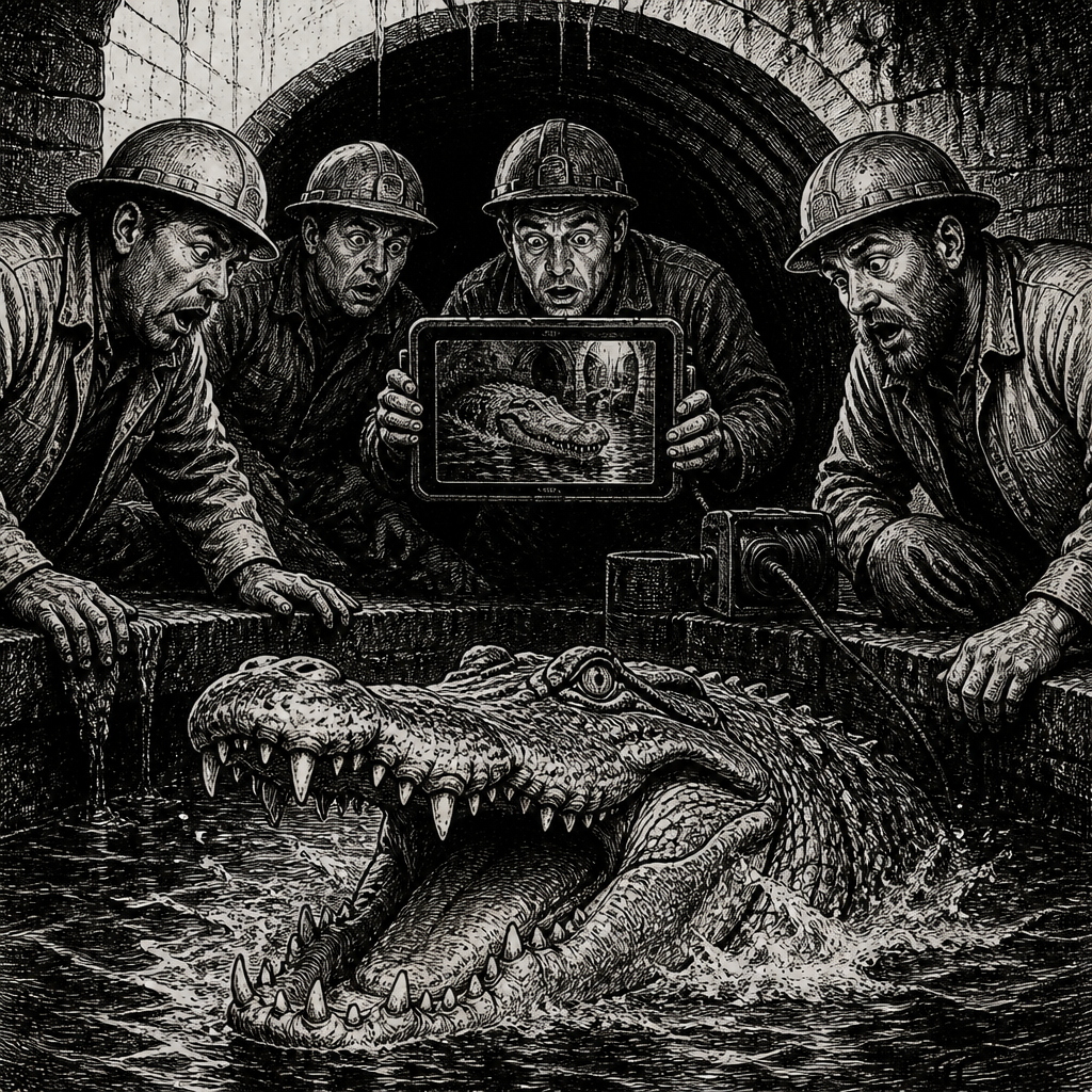 Sewer Gators Are Real: Workers Discover Truth in Jaw-dropping Video