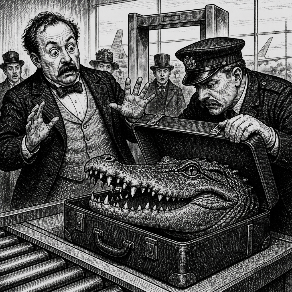Head Case: Passenger Tries to Smuggle Crocodile Head Through Airport