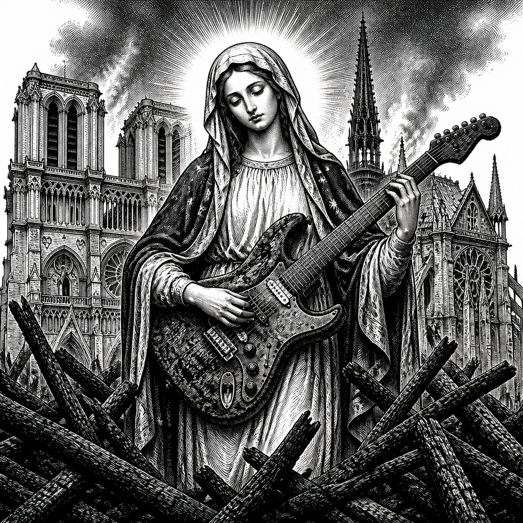 A Sacred Shred: Guitar made from Notre Dame Firewood