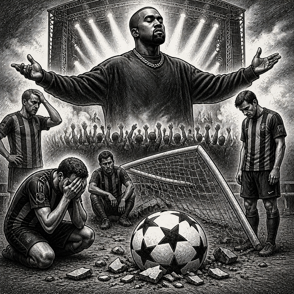 Kanye concert ruins football team's Champions League dreams