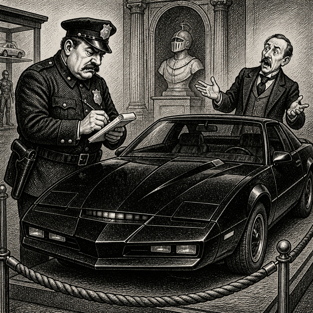 K.I.T.T. Gets Speeding Ticket While Parked