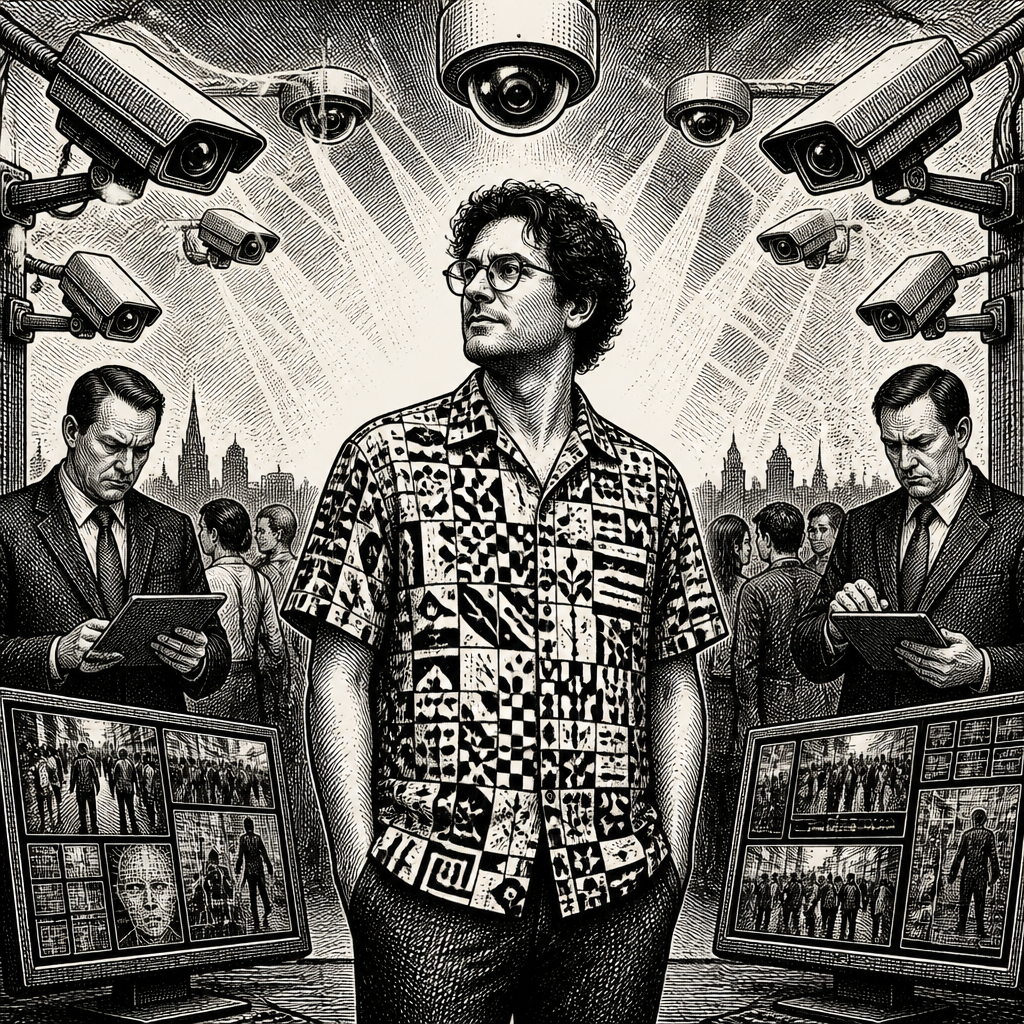 Ugly Hawaiian Shirt Hides You From The Robot Eyes