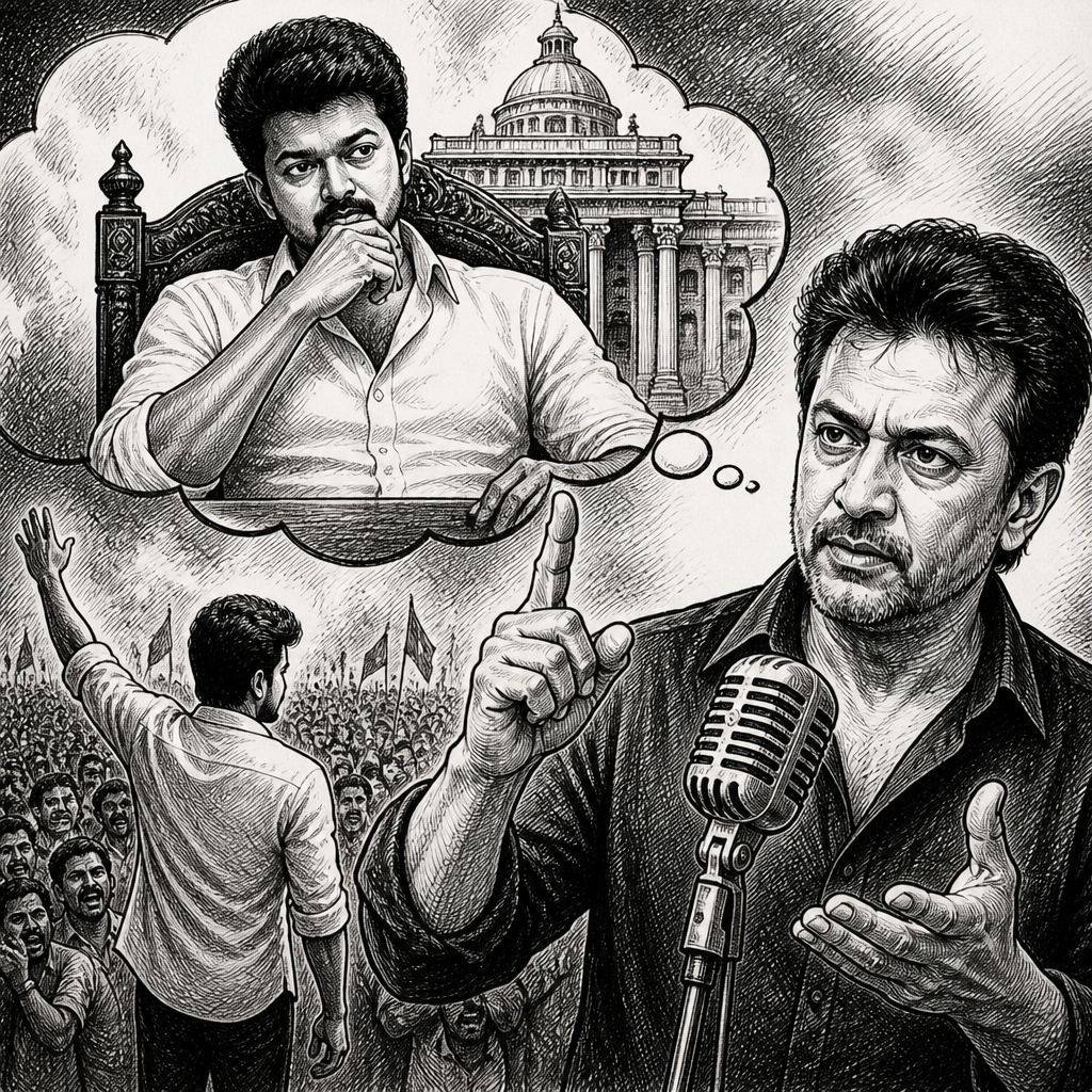 Actor Vijay's 'Method Acting' Extends to CM's Chair, Previews 'Mudhalvan' Role