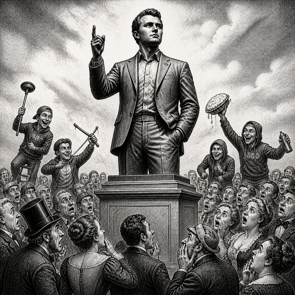 Charlie Kirk Statue: 19 Million Left Speechless, Vandalism Jokes Ensue
