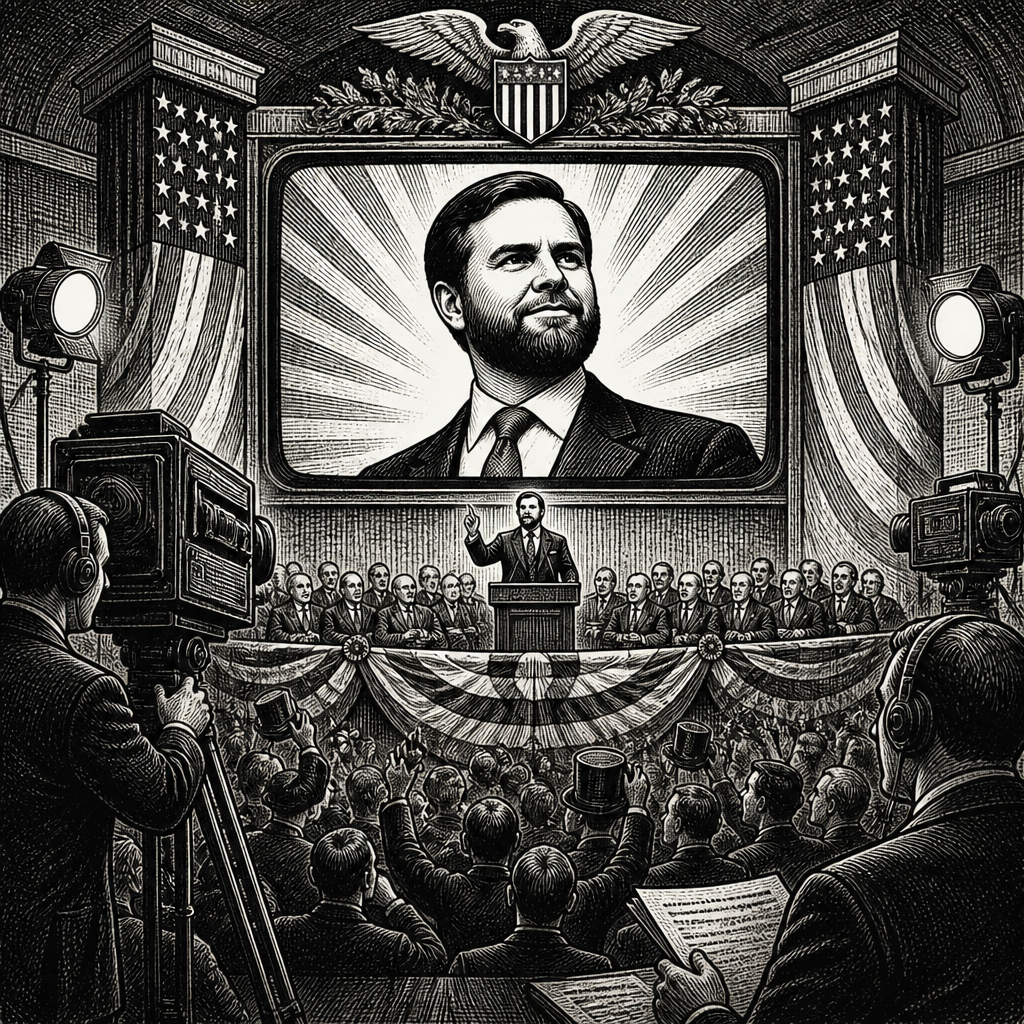 The Hill's 'Rising' Features Fictional VP Vance at RNC Midterm Convention