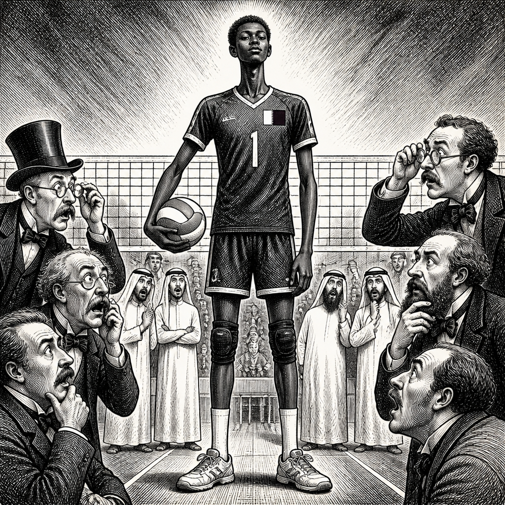 Qatar's Allegedly 13-Year-Old 6'11" Volleyball Prodigy Raises Eyebrows