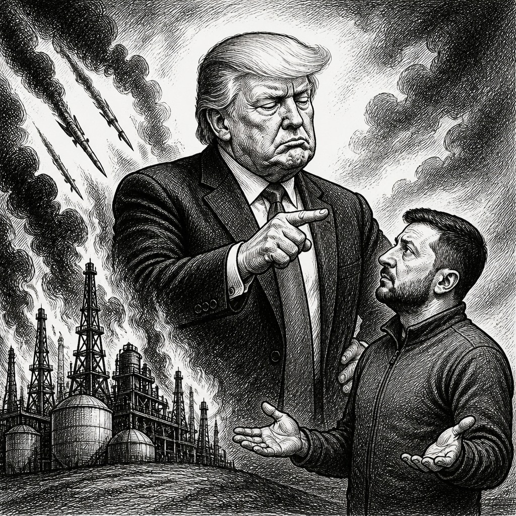 US threatens Ukraine over Russian energy attacks, as Trump frowns