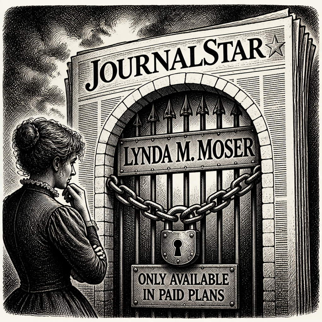 Journalstar Paywalls Its Own Author's Name: 'Lynda M. Moser - ONLY AVAILABLE IN PAID PLANS'